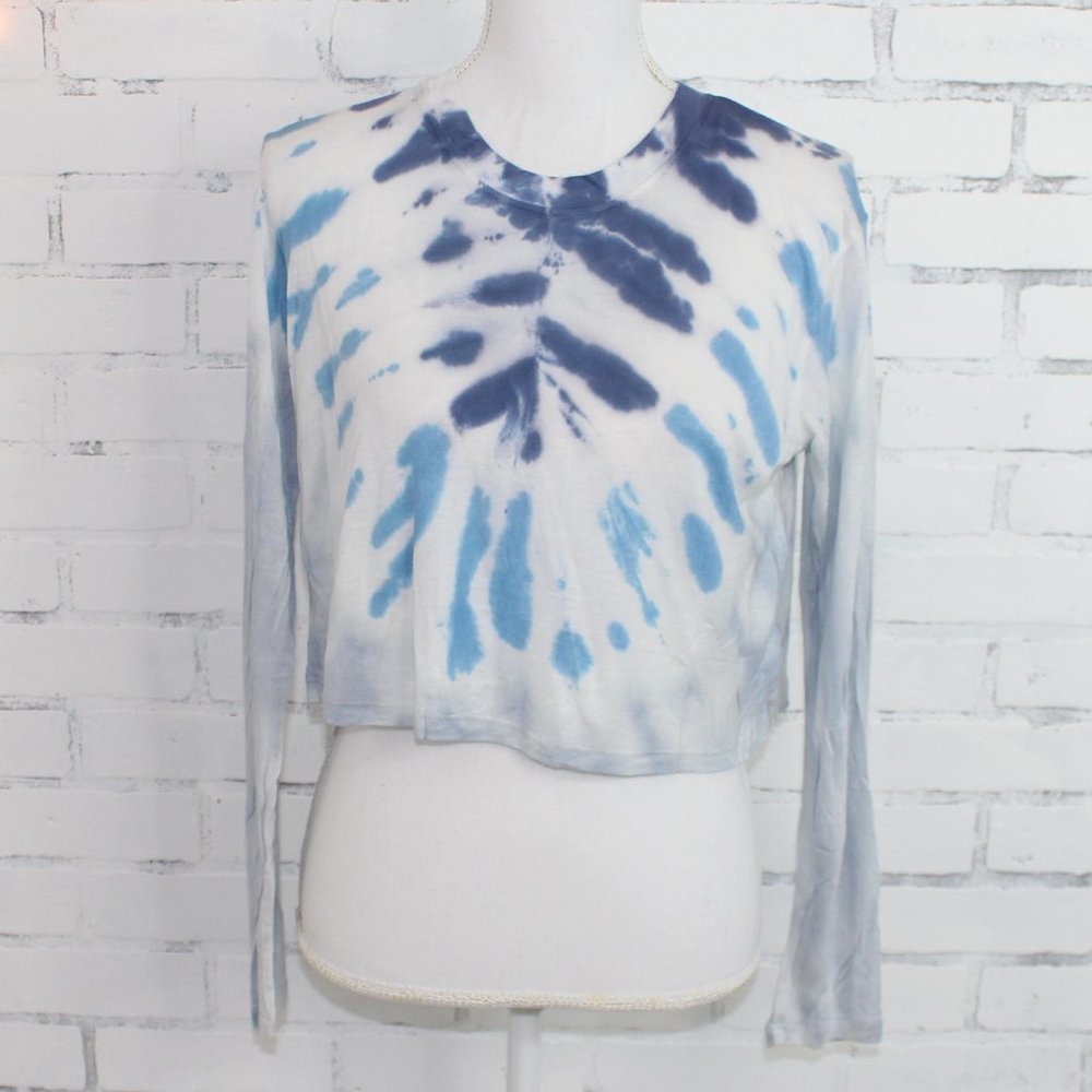 Dreamsicle Tie Dye Cropped long sleeve t-shirt